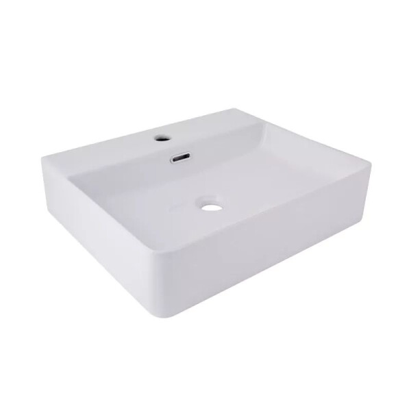 Раковина підвісна Nando LT 500*420*130 мм, White, прямокутна, без донного клапана QT12116146AW Qtap
