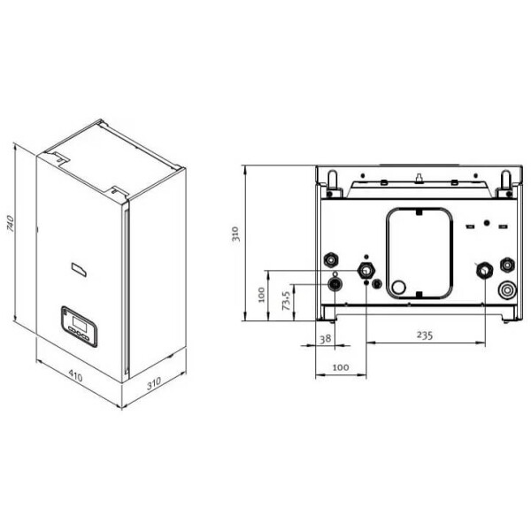 Котел електричний (380 В) з шиною Protherm eBusRay (Скат) 18KE/14   - (6 + 6 + 6 кВт) #4