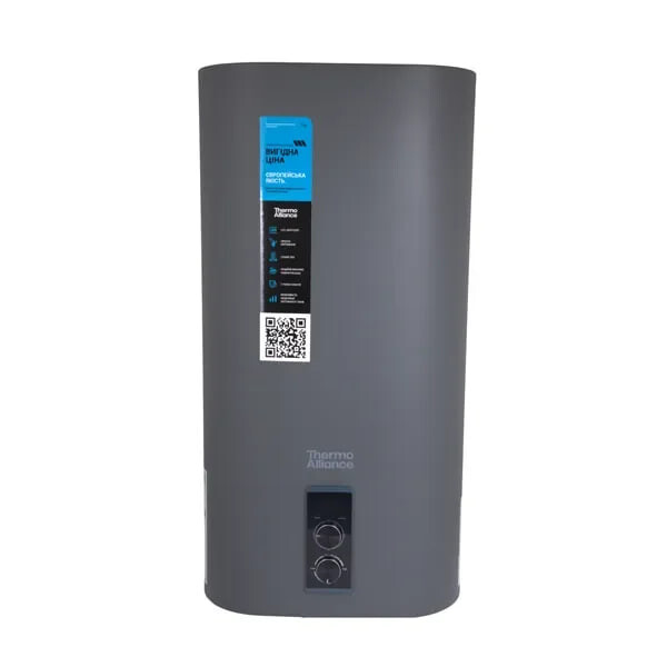 Бойлер електричний 80 л. THERMO ALLIANCE Grey DT80V20GPDD2G (сухий, верт, плоский 2 кВт) #1