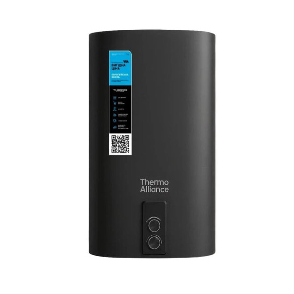 Бойлер електричний 50 л. THERMO ALLIANCE Black DT50V20GPDD2B (сухий, верт, плоский 2 кВт)