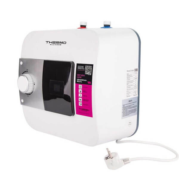 Бойлер електричний 10 л. THERMO ALLIANCE SF10S15N (мокрий,верт, прямокут, під мийку, верхнє, 1,5 кВ) #6