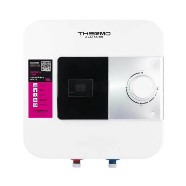 Бойлер електричний 15 л.THERMO ALLIANCE SF15X15N (мокрий, верт, прямокут, над мийку, нижнє, 1,5 кВт) #2