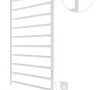 Рушникосушка електрична HF Leeds 970x530 білий мат