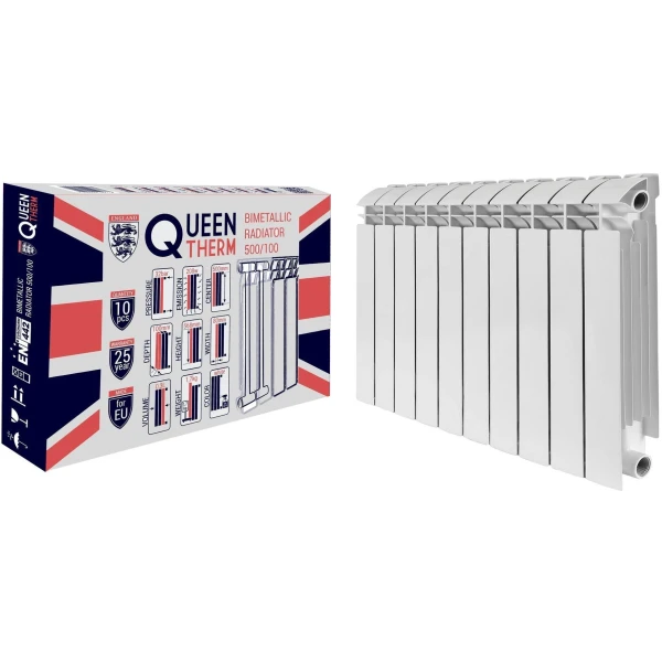 Біметалевий радіатор 500\100 QUEEN THERM