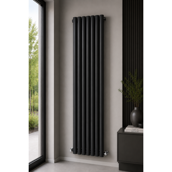 Радіатор дизайнерський ARTTIDESIGN Terni 8/1800/472 чорний мат