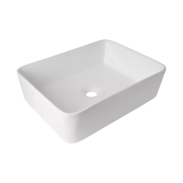 Раковина 480х370х135мм накладна прямокутна  White Qtap Tern без донного клапана