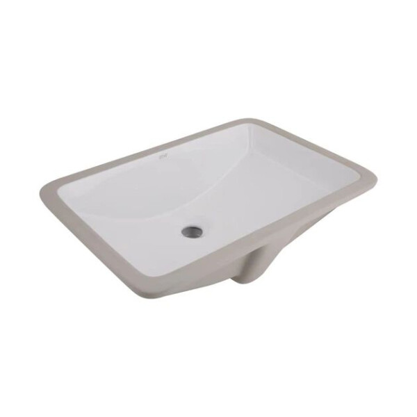 Умивальник врізний QTAP Stork прямокут. без донного клапана 535х365х190 мм White