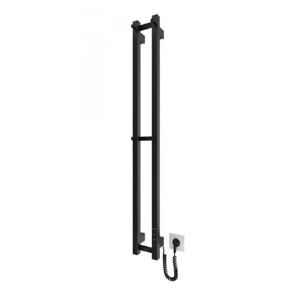 Рушникосушка електрична HF Slim 1170x140 чорний мат
