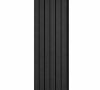 Радіатор дизайнерський Betatherm Quantum 1 1800*405 (Чорний RAL 9005M) підкл.№99