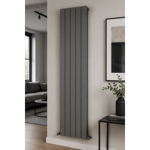 Радіатор дизайнерський ARTTIDESIGN Livorno 5/1800/340/50 сірий мат