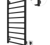 Рушникосушка електрична HF Leeds 970x430 чорний мат