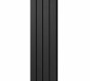 Радіатор дизайнерський Betatherm Praktikum 1 1800*387(Чорний RAL9005М) підкл.№99