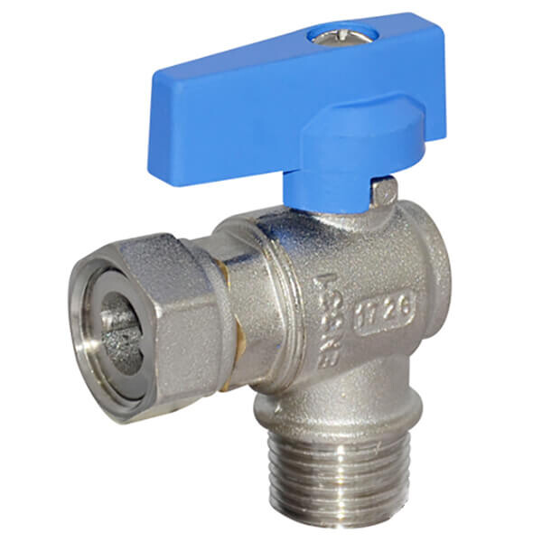 Кран 20 в-з кутовий з НГ BIANCHI (синій) #2