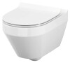 Унітаз підвісний CERSANIT CREA CLEAN ON овальний сидіня дюропласт Slim SoftClose