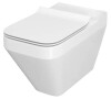 Унітаз підвісний CERSANIT CREA CLEAN ON прямокутний сидіня дюропласт Slim SoftClose