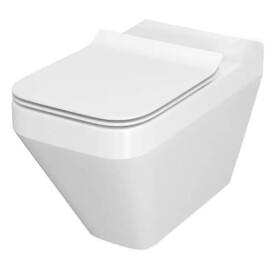 Унітаз підвісний CERSANIT CREA CLEAN ON прямокутний сидіня дюропласт Slim SoftClose