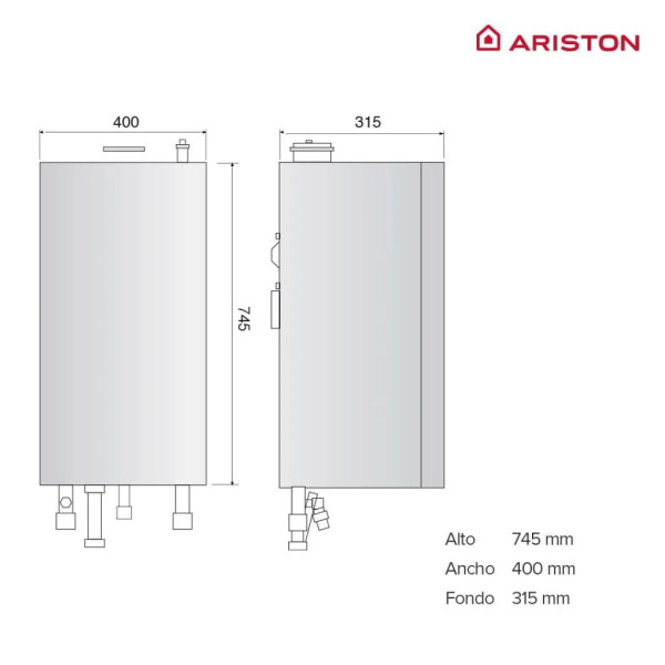 Котел газовий 24 кВт ARISTON MATIS CONDENS PLUS 24 (Конденсаційний) #3